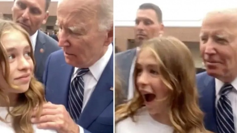Biden, fotoğraf çektirdiği kız çocuğuna ilişki tavsiyesi verdi