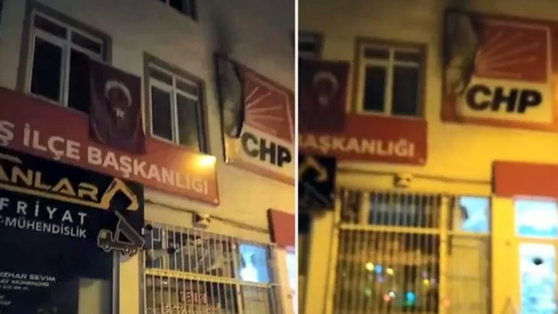 CHP İlçe Başkanlığı binasına saldırı: 1 gözaltı