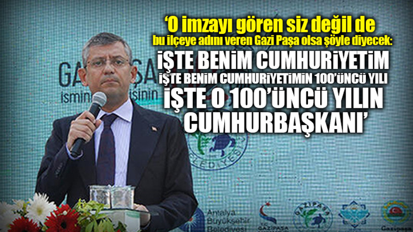 CHP'li Özel'den Cumhurbaşkanı adayı açıklaması: Kopya vereyim...