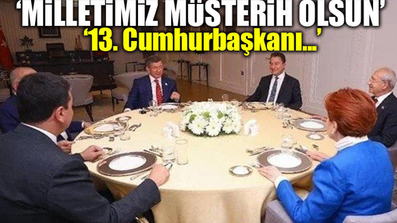 Altılı Masa'dan ortak bildiri: Cumhurbaşkanı adayı açıklaması...