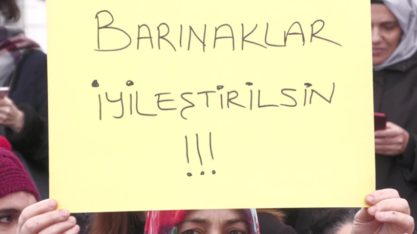 Barınaktaki vahşet İstanbul'da protesto edildi: Eziyetler son bulana dek burada olacağımızı bildiririz