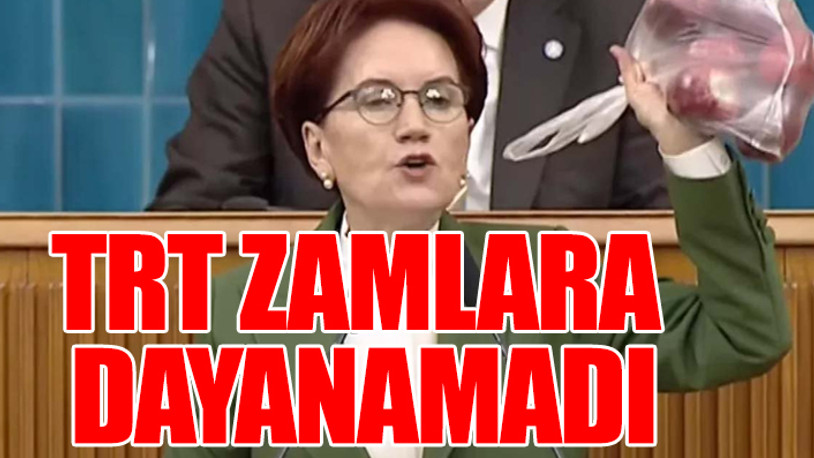 TRT'den Meral Akşener'e skandal sansür