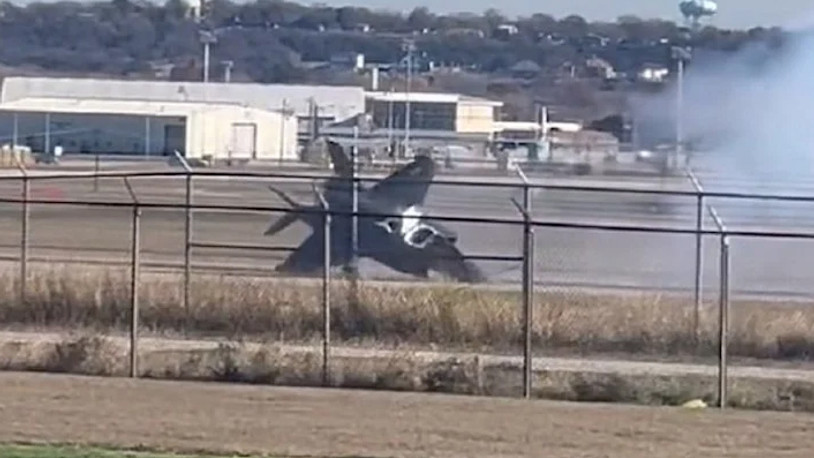F-35B tipi savaş uçağı sert iniş yaptı: Pilot son anda kurtuldu