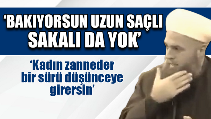 Yayında 'sakalsız erkek' yorumu tepki aldı