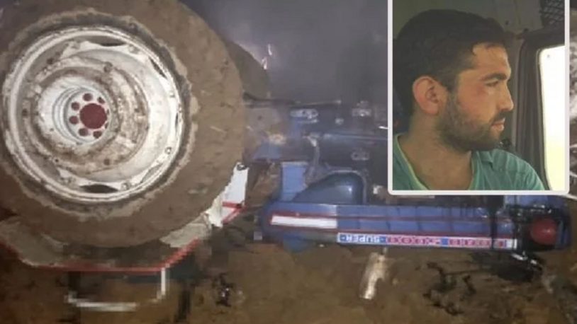 Yeni aldığı traktörün altında kalarak can verdi