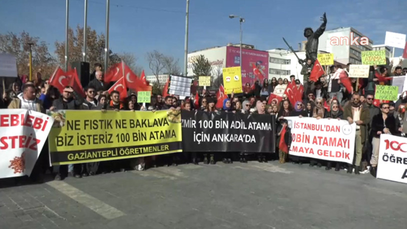 Ataması yapılmayan öğretmenler, iktidara '100 bin atama' çağrısında bulundu