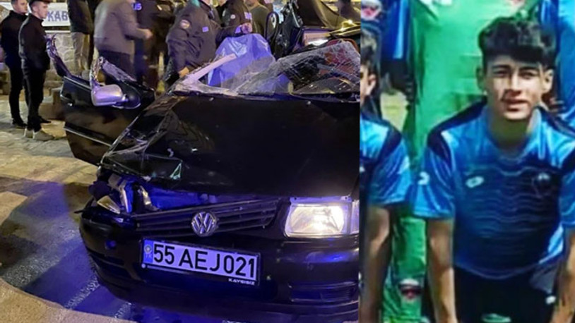 Kayseri'deki kazada genç futbolcu yaşamını yitirdi