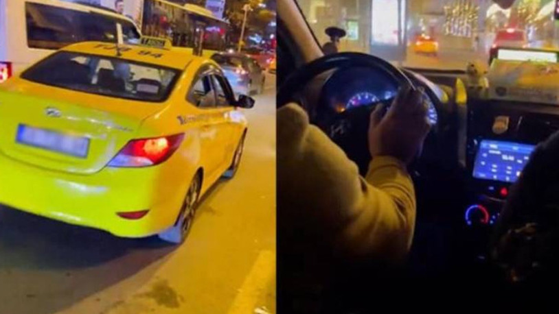 Turistten fazla para isteyen taksici, polis çağırınca kaçtı