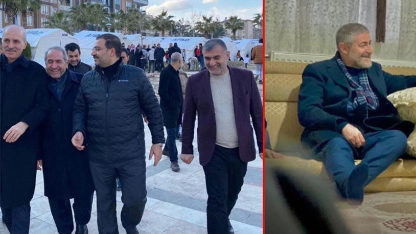AKP'lilerin deprem bölgesinde kahkaha attığı görüntüler tepki çekti