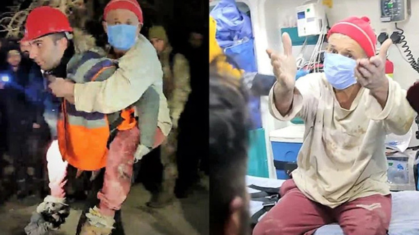 Ayaklarına bez parçaları dolayarak 72 saat hayata tutundu