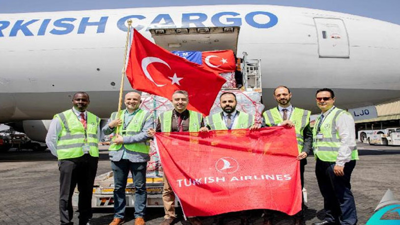 BM Göç Örgütü'nün 240 tonluk yardımı Kenya'dan Türkiye'ye getirildi