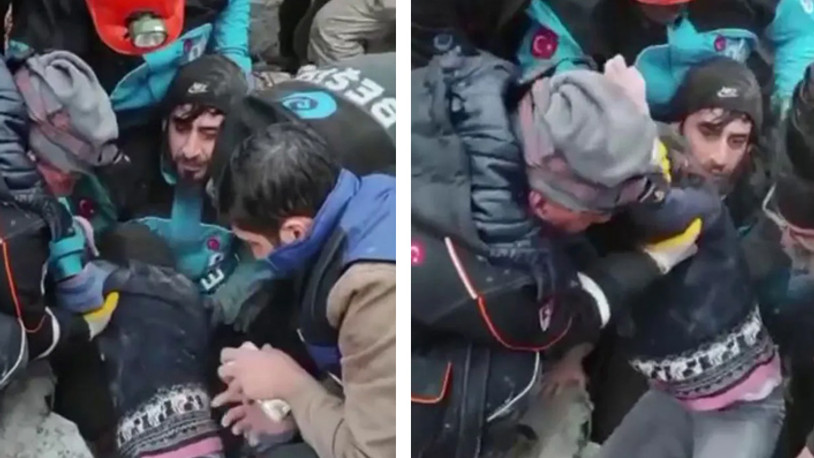 Depremden 8 saat sonra enkazdan sağ çıkarıldı