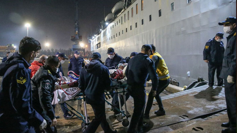 Hatay’da depremde yaralananlar TCG İskenderun gemisine alındı