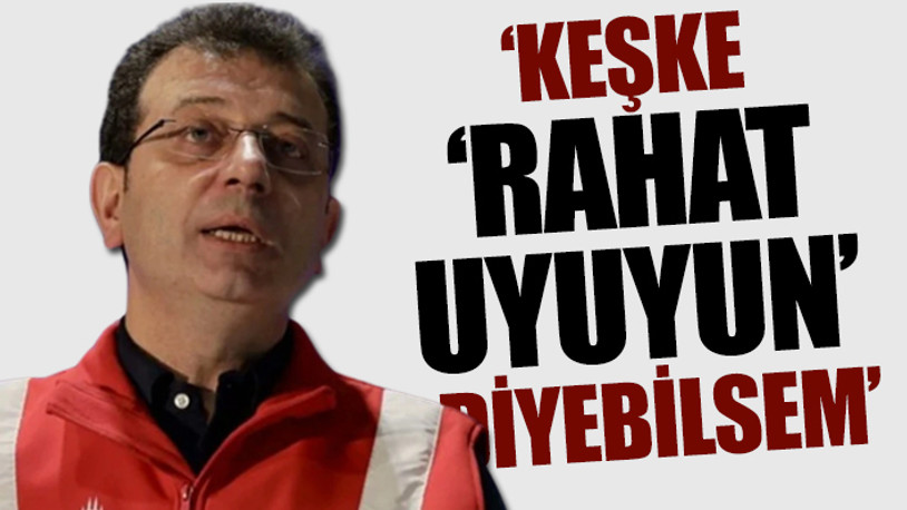 İBB Başkanı İmamoğlu'ndan 'İstanbul depremi' açıklaması
