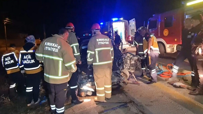 Kırıkkale'de kaza: 1 ölü 3 yaralı