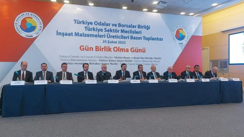 TOBB Başkanı Hisarcıklıoğlu: Deprem bölgesinde inşaat malzemeleri fiyatları sabitlenecek
