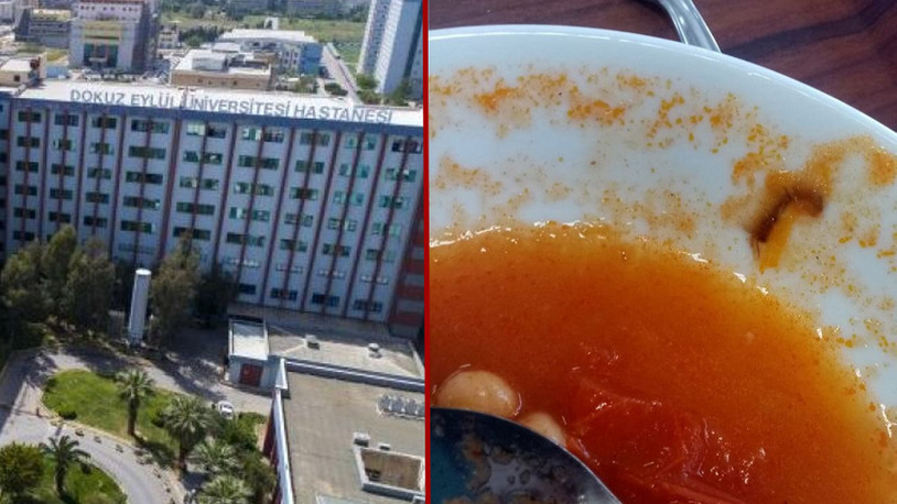 Dokuz Eylül Üniversitesi Hastanesi'nde skandal: İşçilerin yemeklerinden kurt çıktı