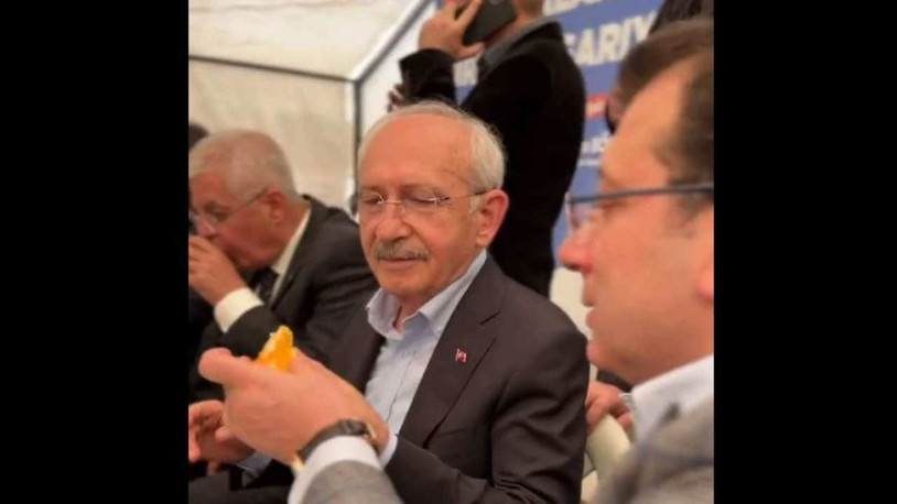 İmamoğlu, Kılıçdaroğlu'na portakal soydu