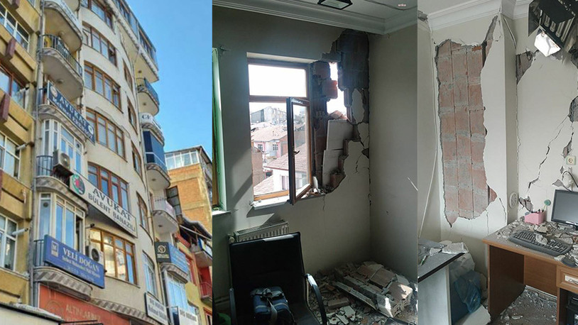 Malatya'da, duvarı yıkılan binaya 'hasarsız' raporu verildi