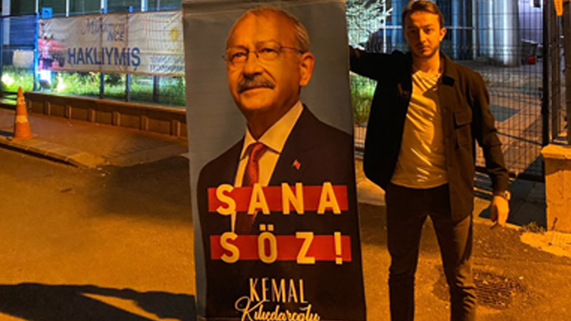 Memleket Partisi'ne tepkiler sürüyor: Parti binası önünde Kılıçdaroğlu posteri açıldı