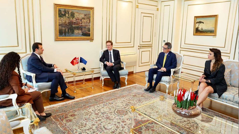 AB Türkiye Delegasyonu Başkanı Nikolaus Meyer-Landrut'tan, Ekrem İmamoğlu'na ziyaret 