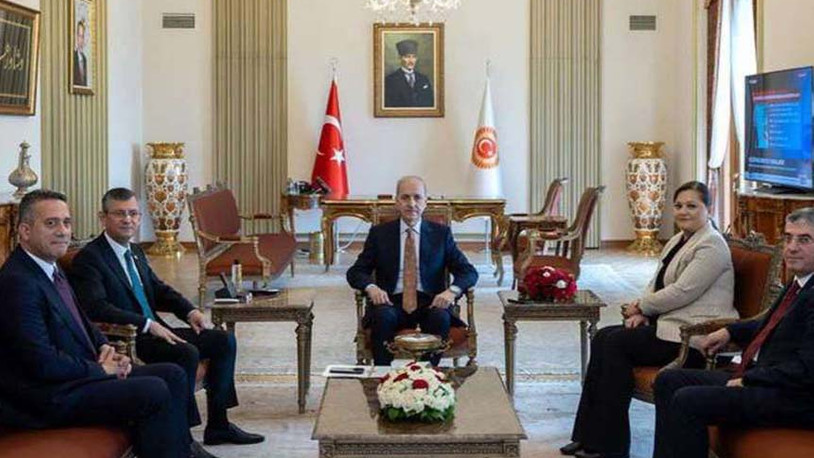CHP heyetinden Meclis Başkanı Kurtulmuş'a ziyaret