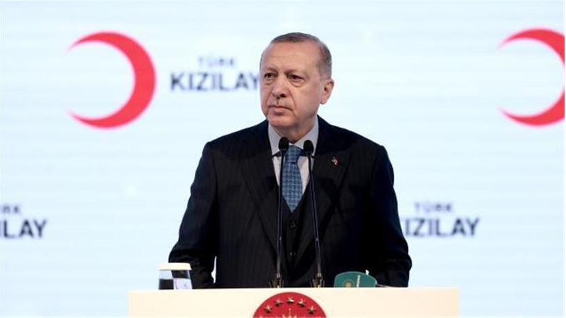 Erdoğan'dan Kızılay'a tebrik mesajı