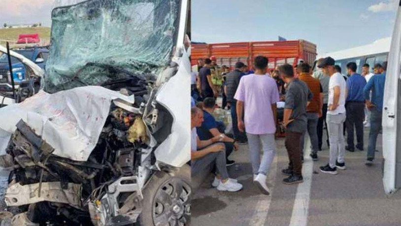 Ankara'da işçi servisi kaza yaptı: 10 yaralı