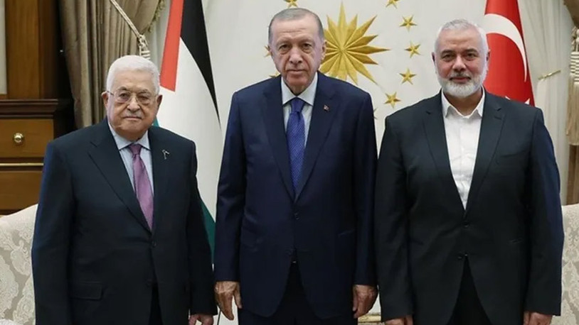 Erdoğan, Abbas ve Hamas lideri Heniyye ile görüştü