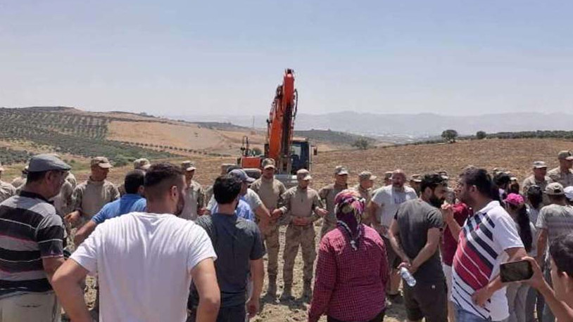 Hatay Dikmece'de tarım arazilerine jandarma girdi