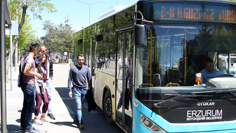 Erzurum'da toplu ulaşıma zam