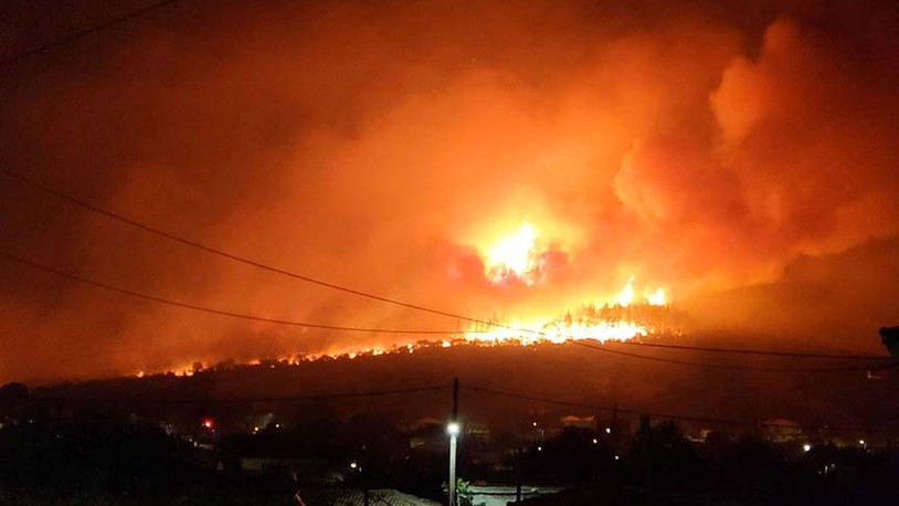Yunanistan'daki orman yangını, Batı Trakya'da Türklerin yaşadığı köylere kadar geldi