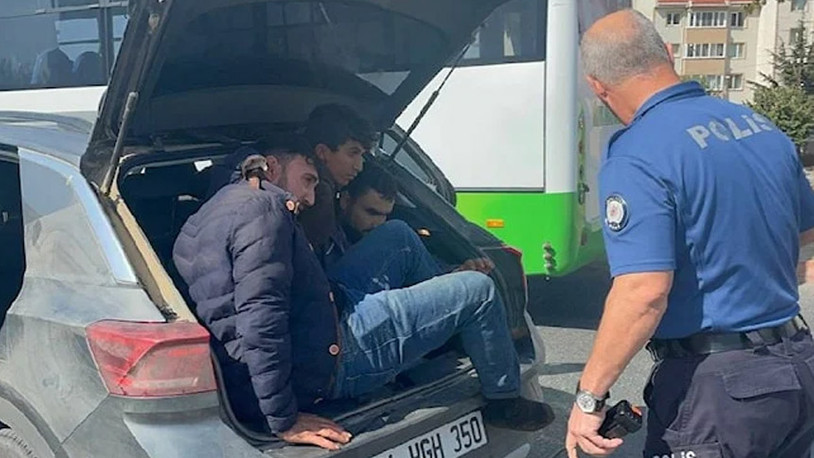 Kırklareli'nde düzensiz göçmenler bagajda yakalandı