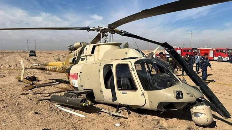 Irak’ta eğitim uçuşu yapan askeri helikopter düştü