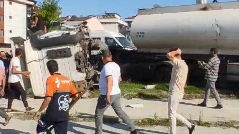 İstanbul'da tanker kazası: Facia ucuz atlatıldı