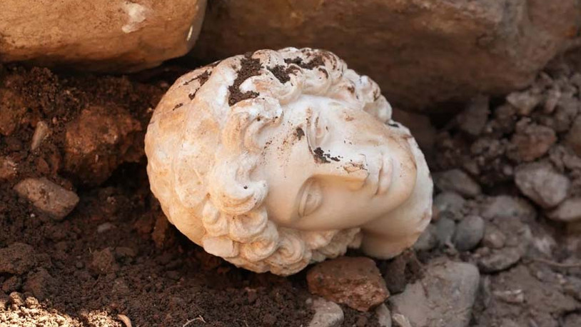 Düzce’deki kazıda Büyük İskender’e ait heykel başı bulundu