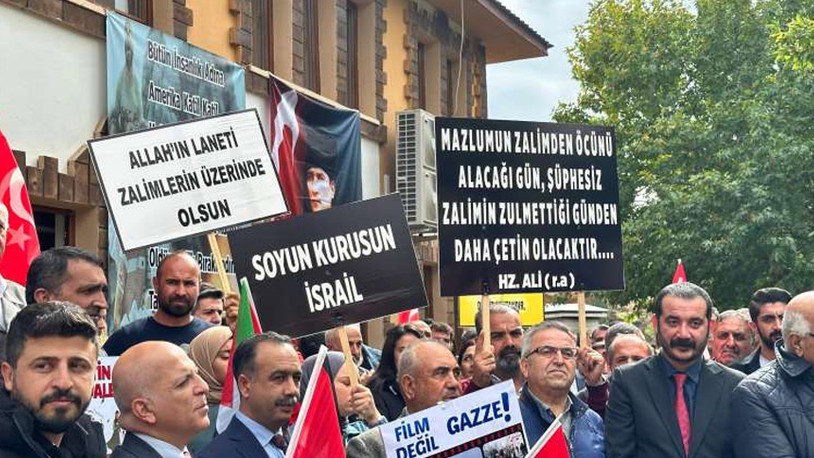 Tunceli’de Alevi dedeleri öncülüğünde 'İsrail' protestosu