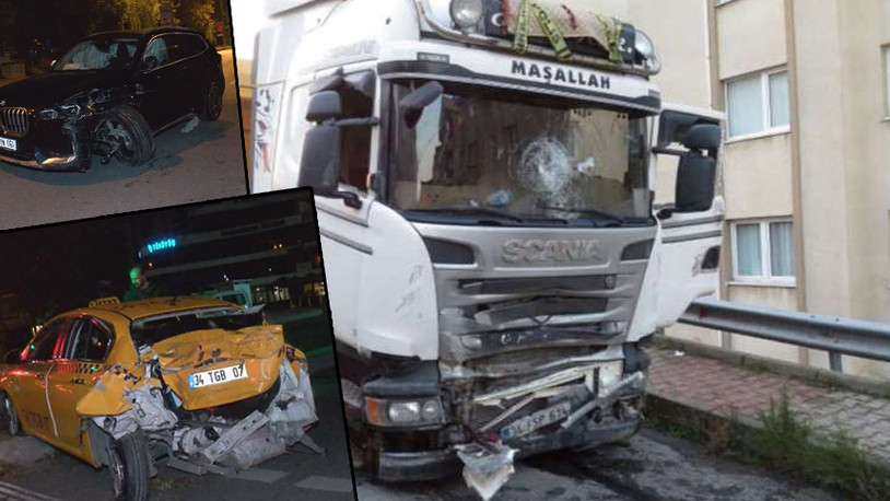 Hafriyat kamyonu dehşet saçtı: 2 polis ağır yaralı