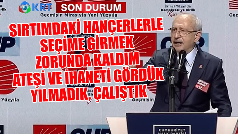 Kemal Kılıçdaroğlu: Kimse kendisini partinin üzerinde göremez