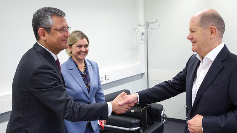 CHP Genel Başkanı Özgür Özel, Almanya Başbakanı Scholz'la görüştü