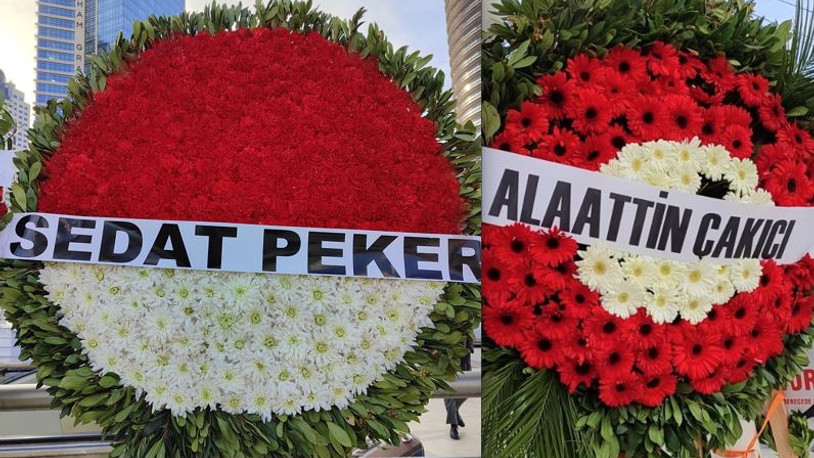 Eski MİT'çi Mehmet Eymür'ün cenazesinde Alaattin Çakıcı ve Sedat Peker'den çelenk