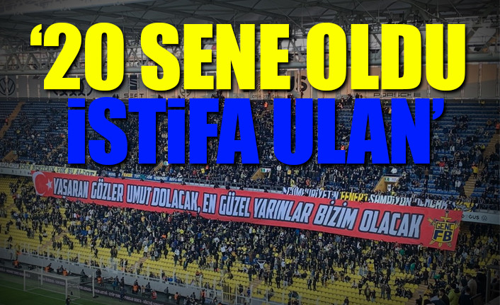 İsyan bayrağını Fenerbahçe taraftarı açtı: AKP iktidarına 'istifa' çağrısı