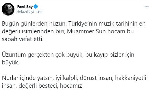 Muammer Sun hayatını kaybetti - Resim : 1