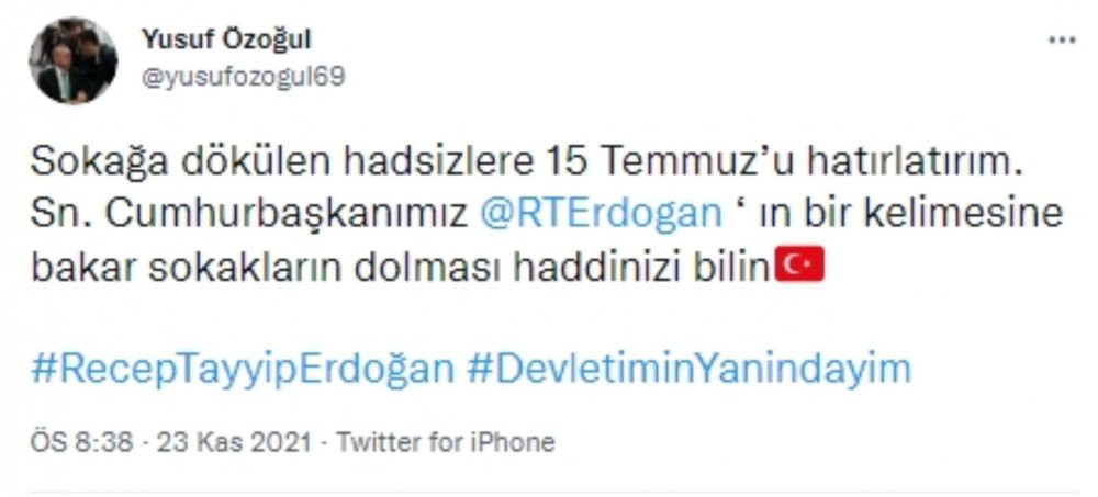 AKP'li yönetici hayat pahalılığına karşı sokağa çıkanları hedef aldı - Resim : 1