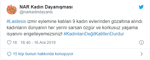 Las Tesis eylemine katılan 9 kadın gözaltına alındı! - Resim : 1