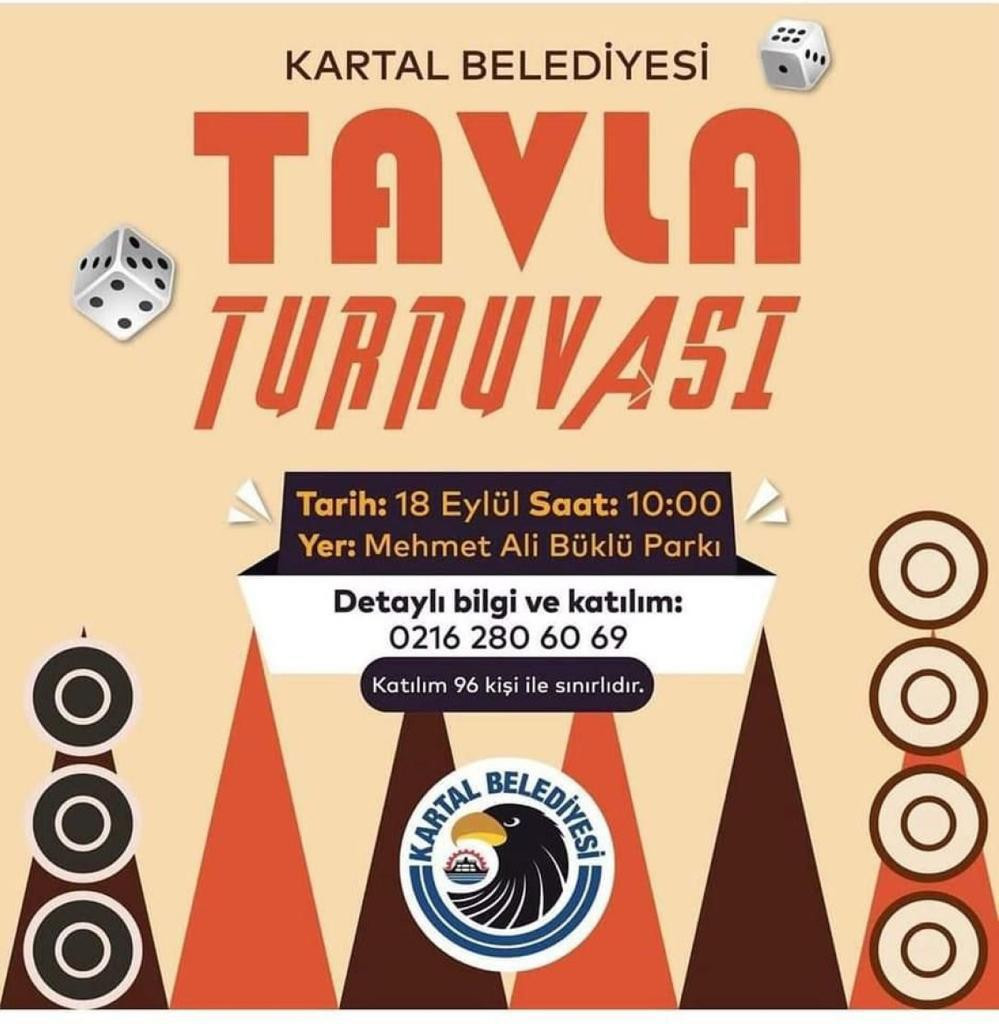 Kartal’da Tavla Turnuvası heyecanı başlıyor - Resim : 1