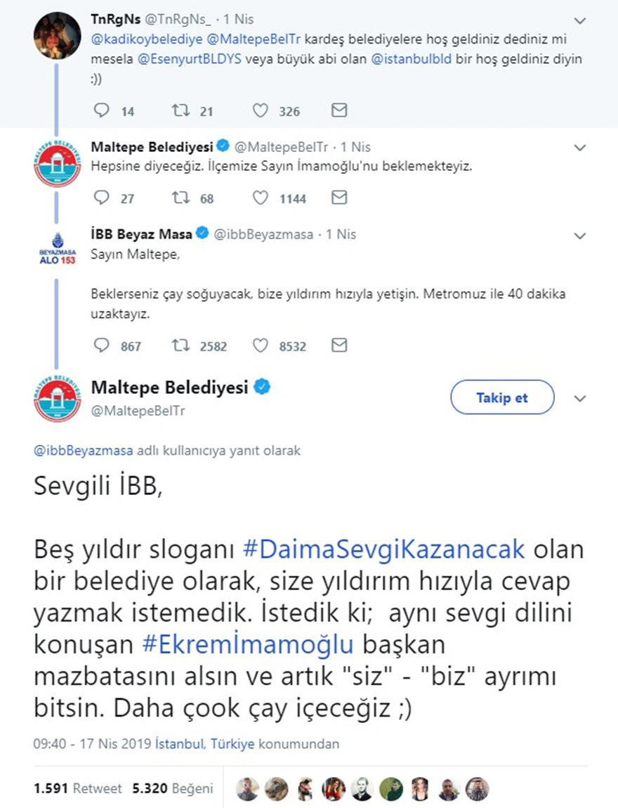 Maltepe Belediyesi  Beyaz Masa’ya cevap verdi: Daha çoook çay içeceğiz - Resim : 1