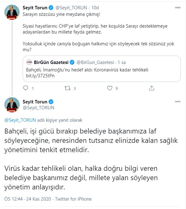 CHP'den İmamoğlu'nu hedef alan Bahçeli'ye sert tepki - Resim : 1