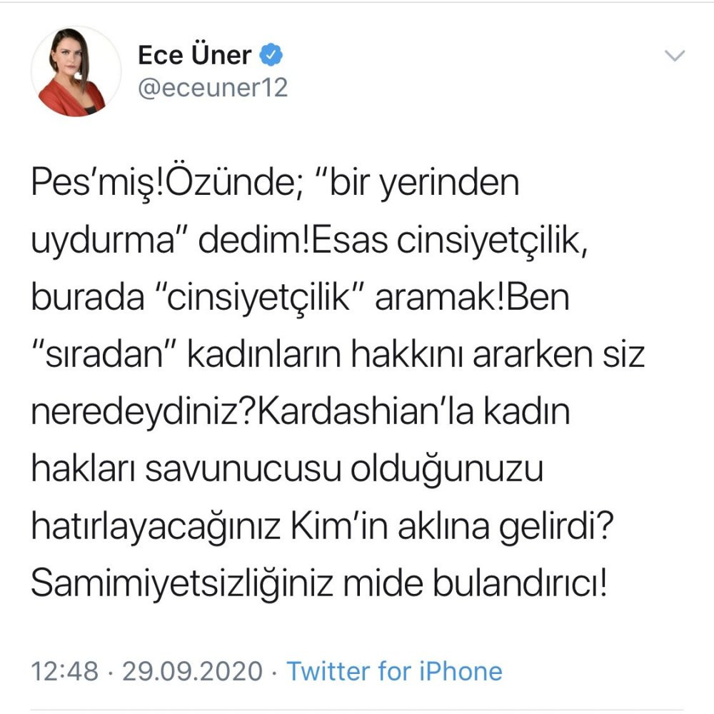 Ece Üner'den 'Kardashian' tepkilerine yanıt - Resim : 1