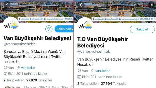 Kayyum, Van Belediyesi Twitter hesabından Kürtçe'yi kaldırdı - Resim : 1